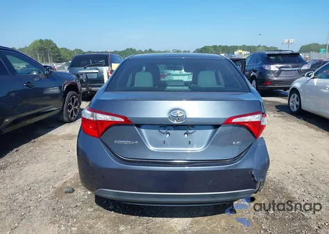 2016 Toyota Corolla Le из США, поврежденный, VIN 2T1BURHE4GC532904